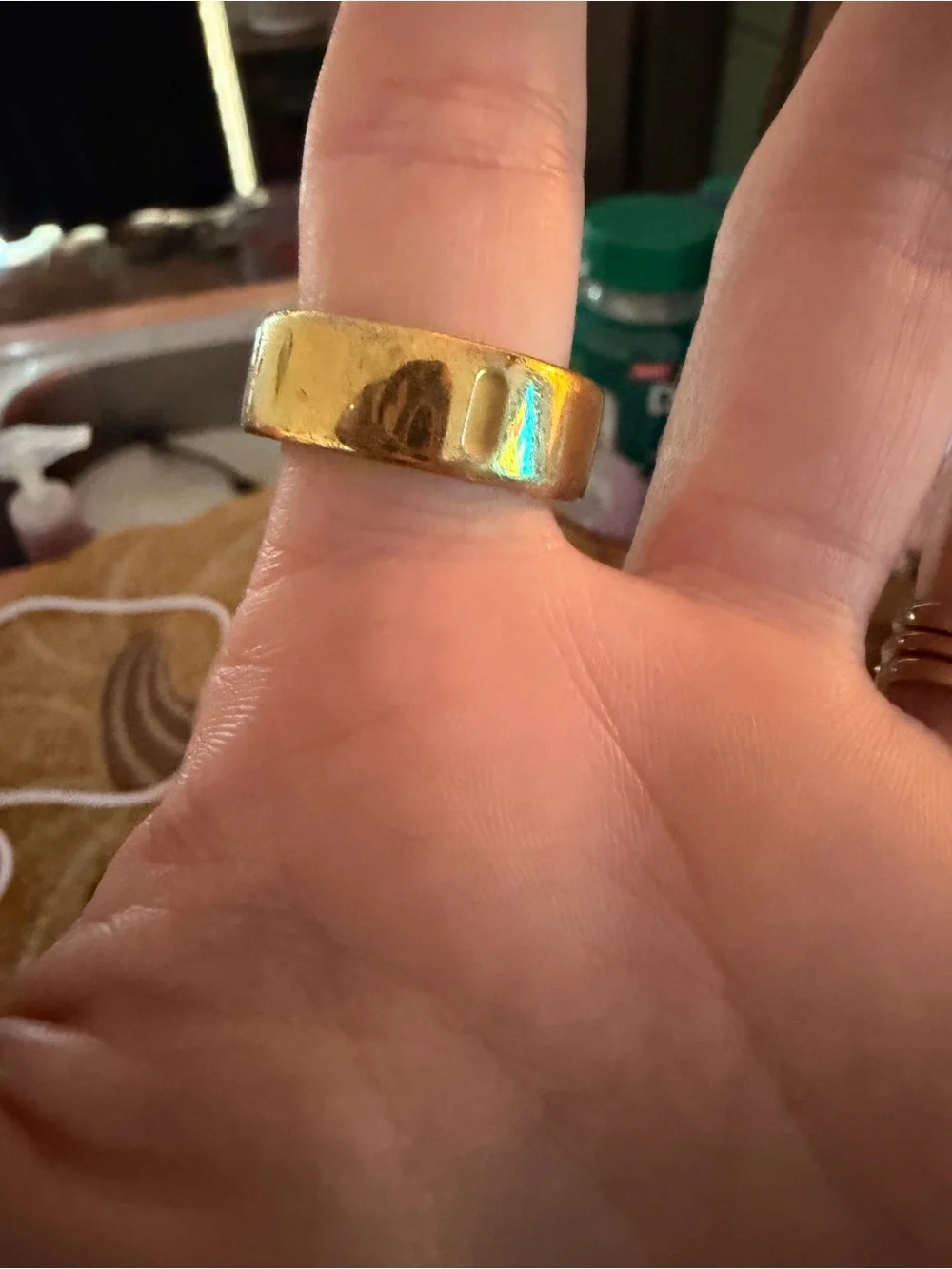 Yellow Gold Oura Ring size 8